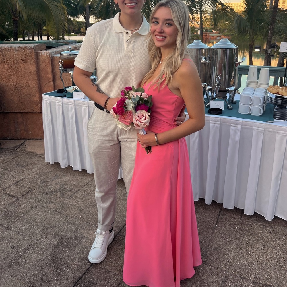 Coral dress